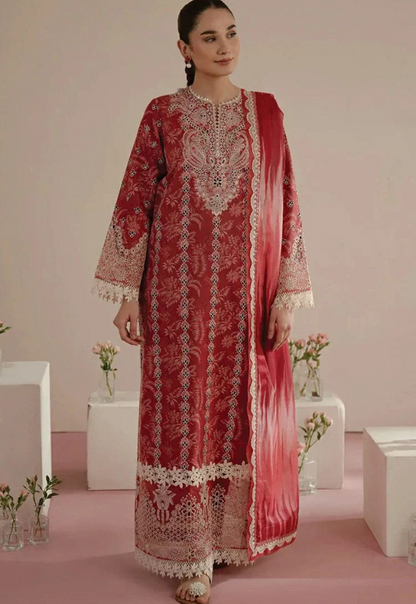 FLORAL CHARM UNSTICHED EMBROIDERED LAWN BY AFROZEH