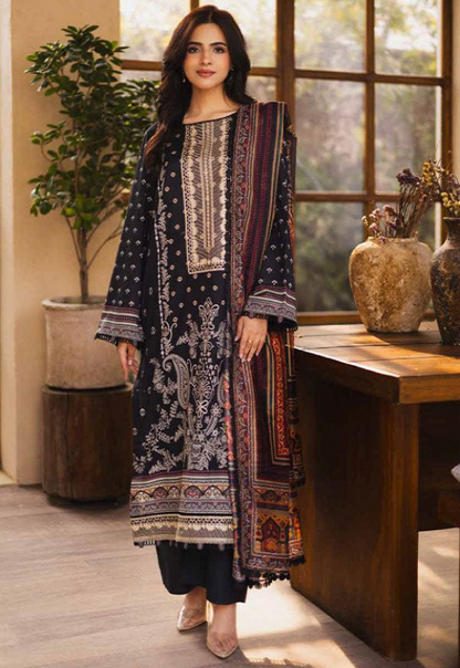 UNSTICHED EMBROIDERED LAWN ZEN BY FREESIA