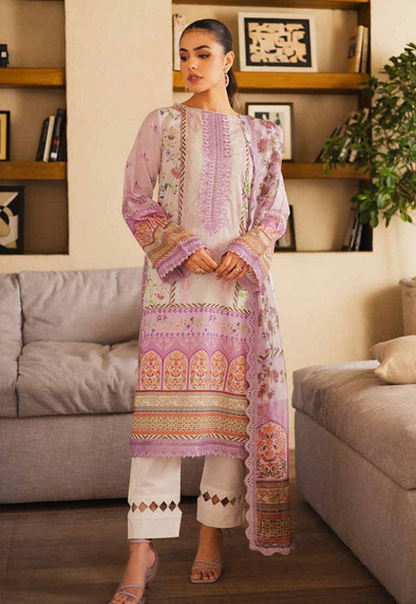 UNSTICHED EMBROIDERED LAWN ZEN BY FREESIA