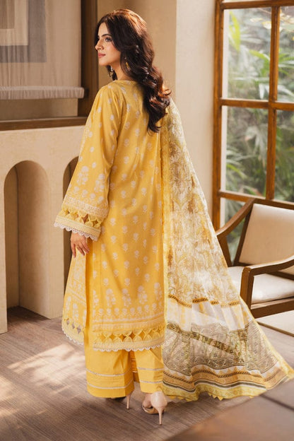 UNSTICHED EMBROIDERED LAWN ZEN BY FREESIA