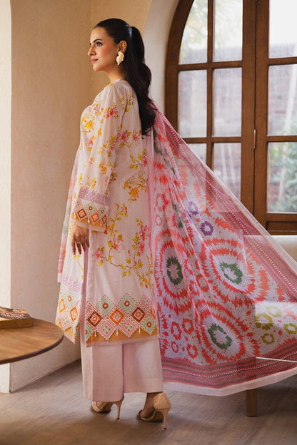 UNSTICHED EMBROIDERED LAWN ZEN BY FREESIA