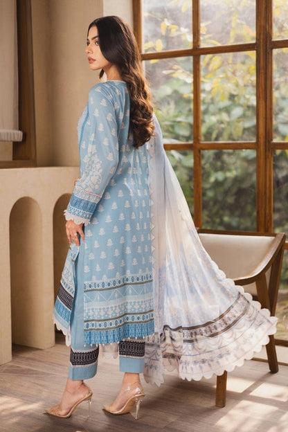 UNSTICHED EMBROIDERED LAWN ZEN BY FREESIA