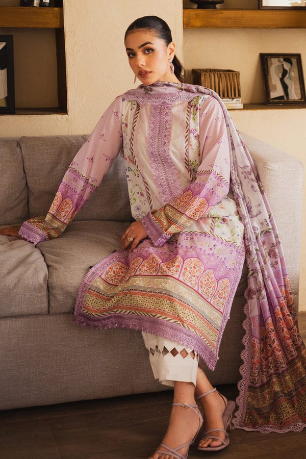 UNSTICHED EMBROIDERED LAWN ZEN BY FREESIA