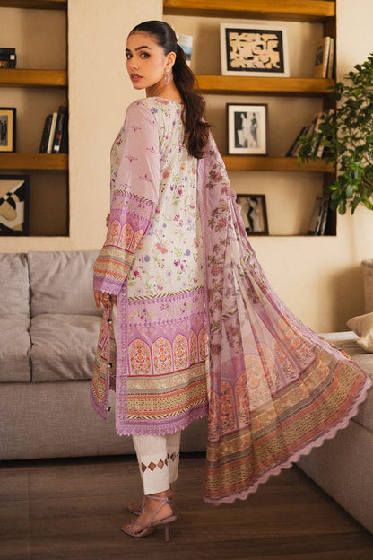 UNSTICHED EMBROIDERED LAWN ZEN BY FREESIA