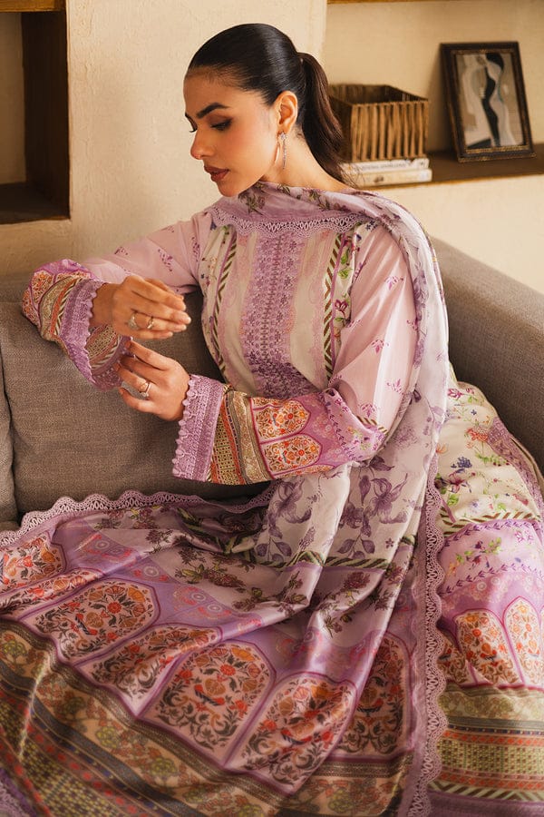 UNSTICHED EMBROIDERED LAWN ZEN BY FREESIA