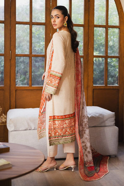 UNSTICHED EMBROIDERED LAWN ZEN BY FREESIA