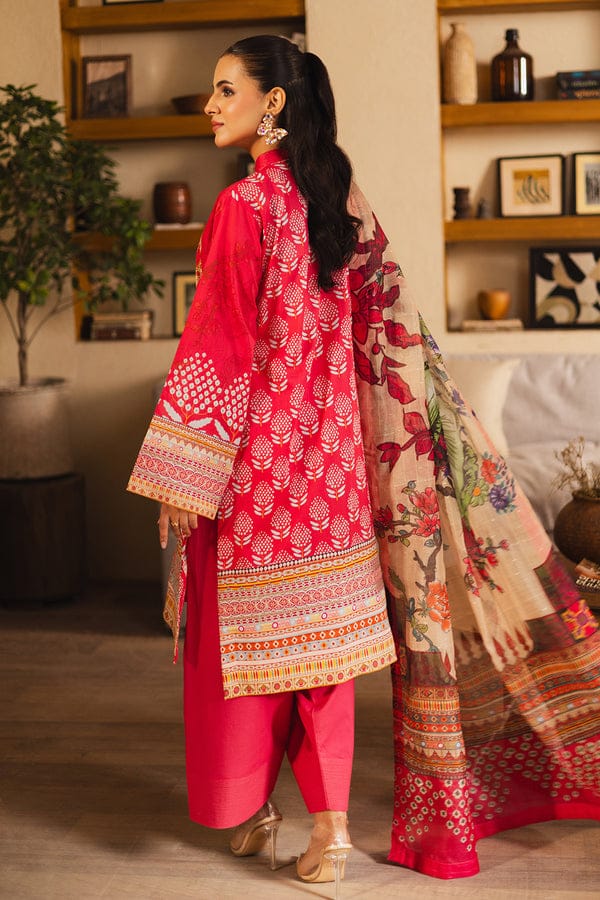 UNSTICHED EMBROIDERED LAWN ZEN BY FREESIA