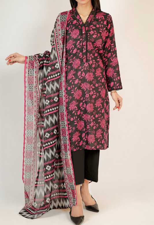 SAYA | UNSTICHED 3 PIECE PRINTED LAWN SUIT