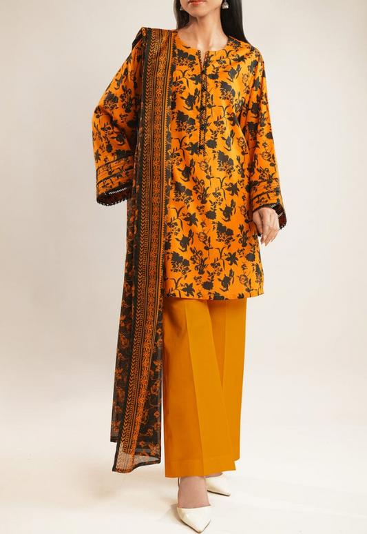 SAYA | UNSTICHED 3 PIECE PRINTED LAWN SUIT