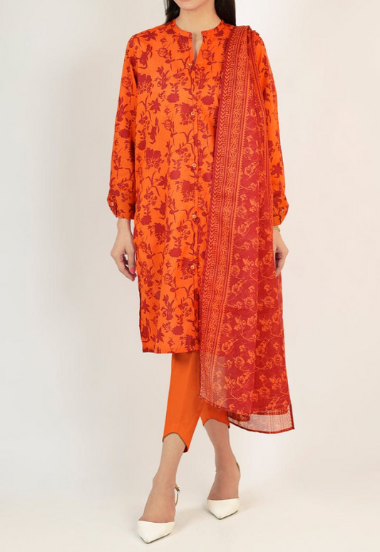 SAYA | UNSTICHED 3 PIECE PRINTED LAWN SUIT