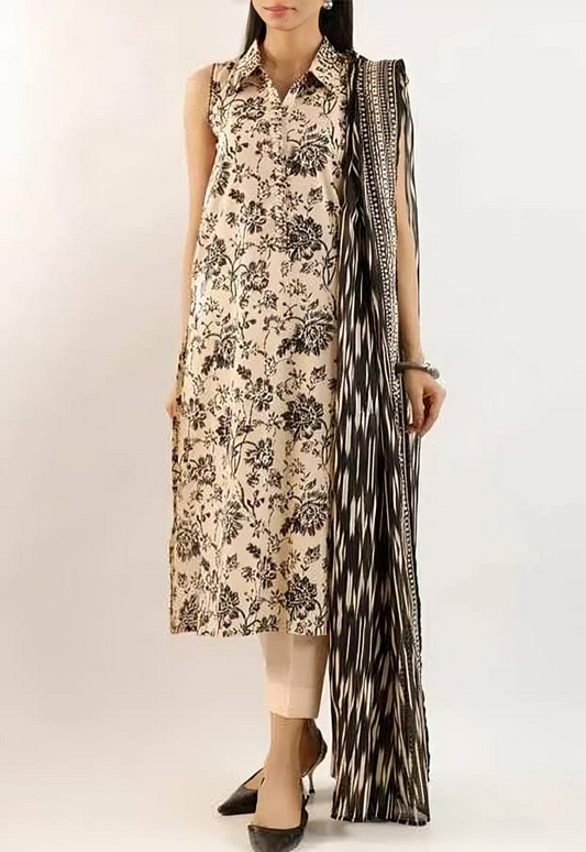 SAYA | UNSTICHED 3 PIECE PRINTED LAWN SUIT